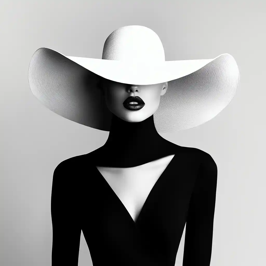 Monochrome Fashion Portrait