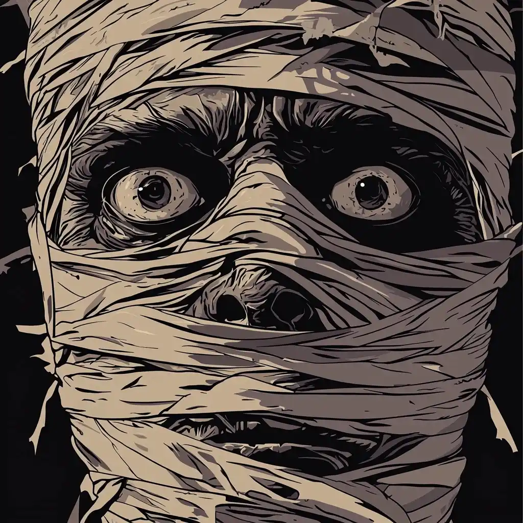 Vector Mummy Bandages Detail