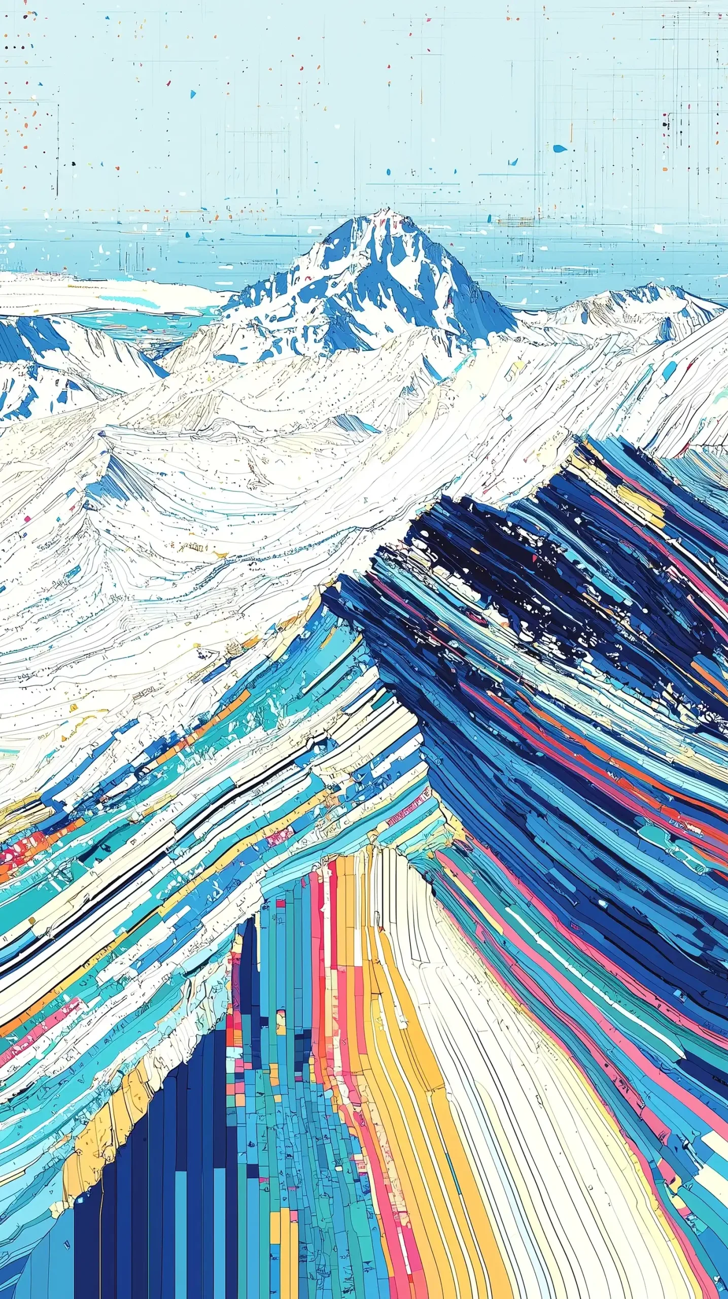 Norwegian Landscape Illustration