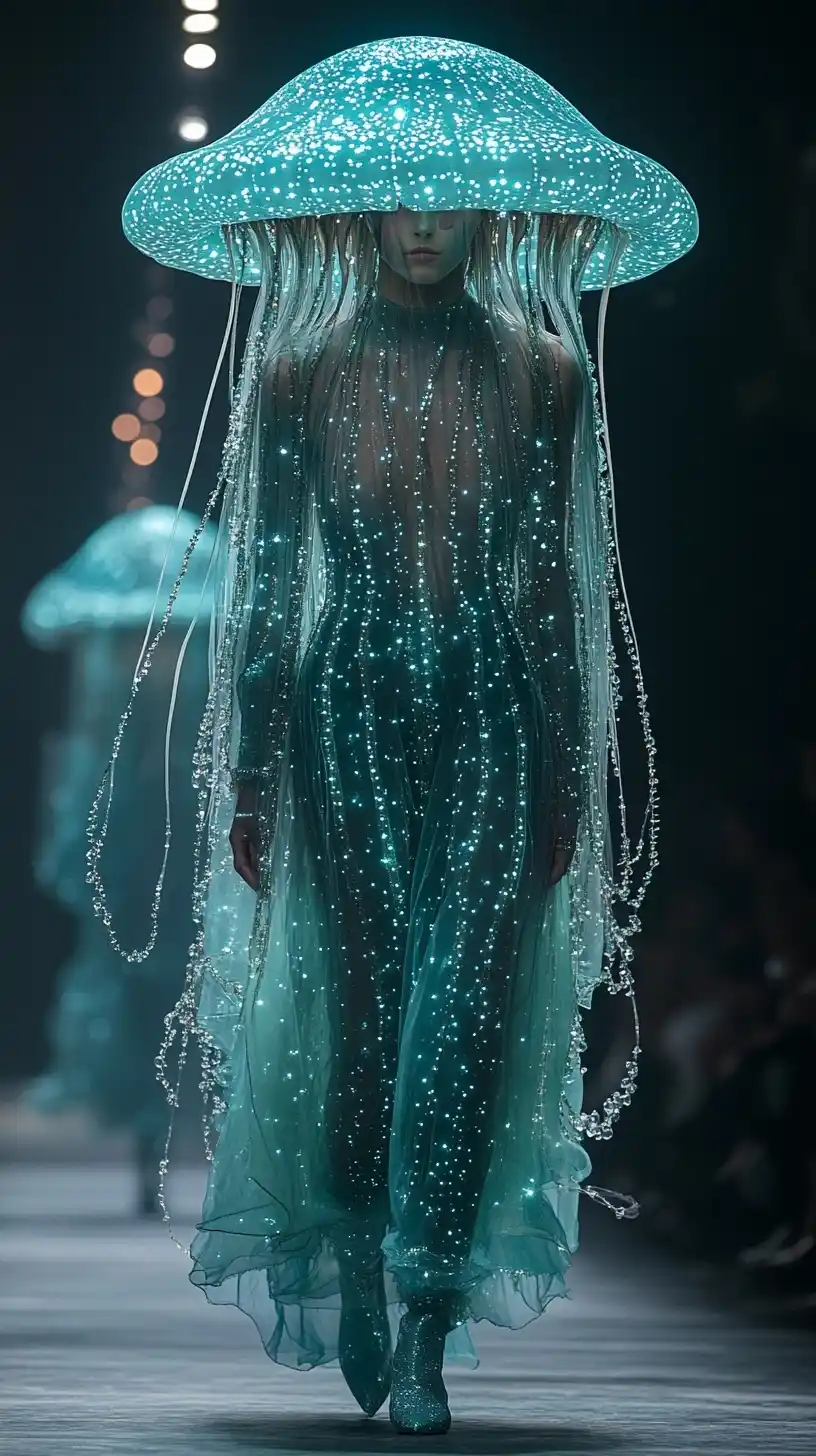 Jellyfish Costume on Runway