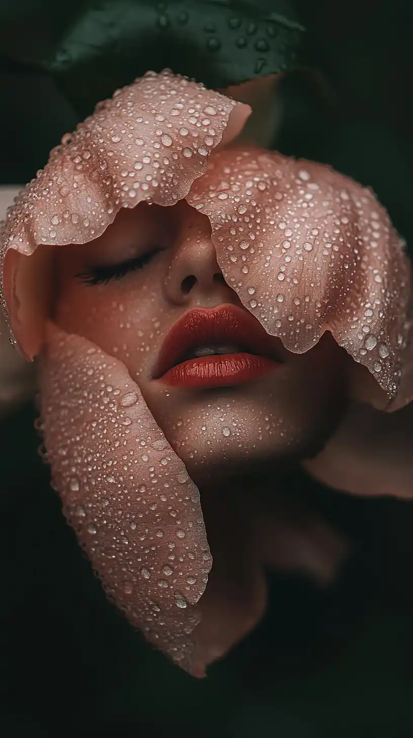 Hyper-Realistic Rose Portrait