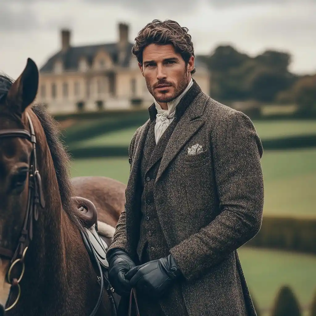Aristocratic Equestrian by Mansion