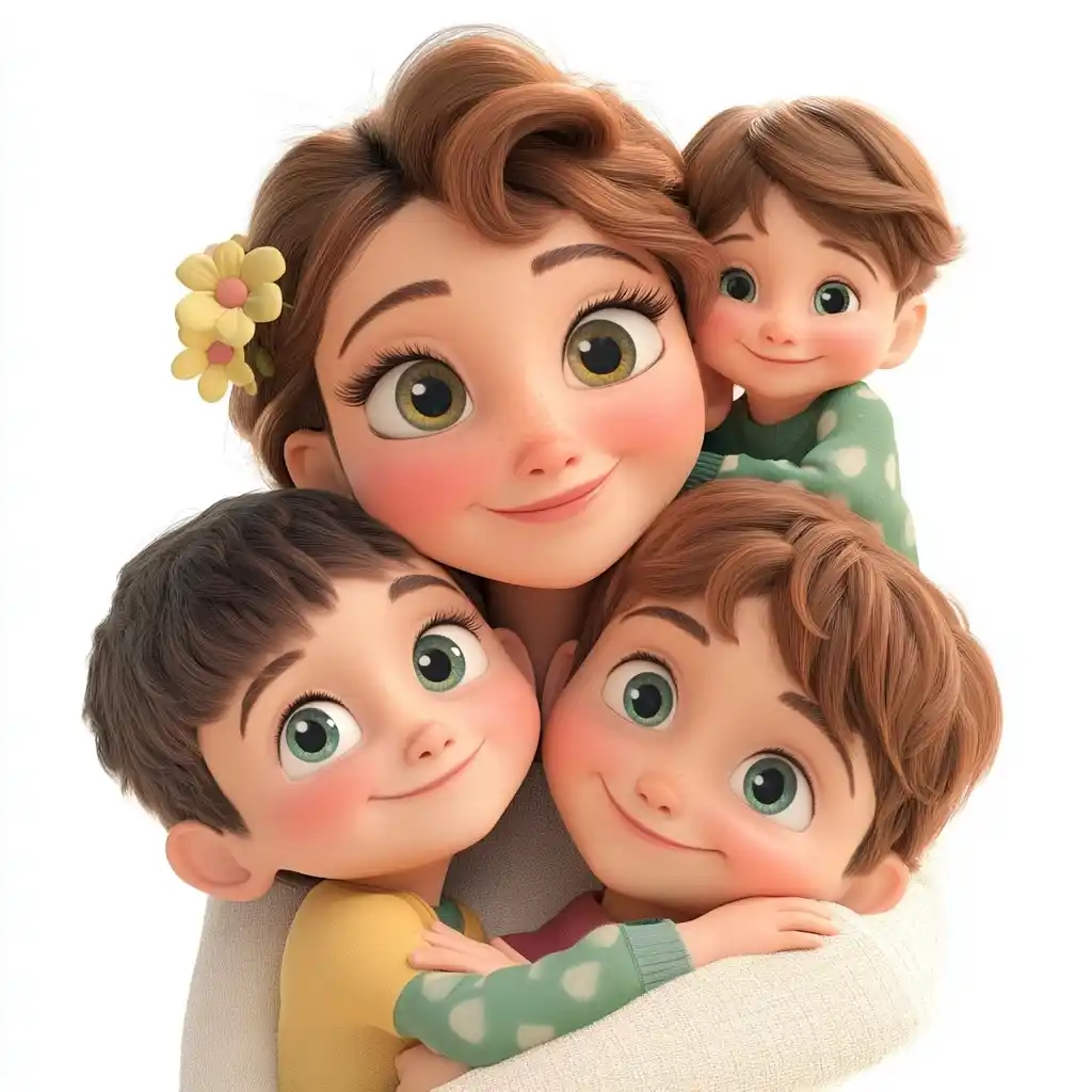 Tender Mother with Children