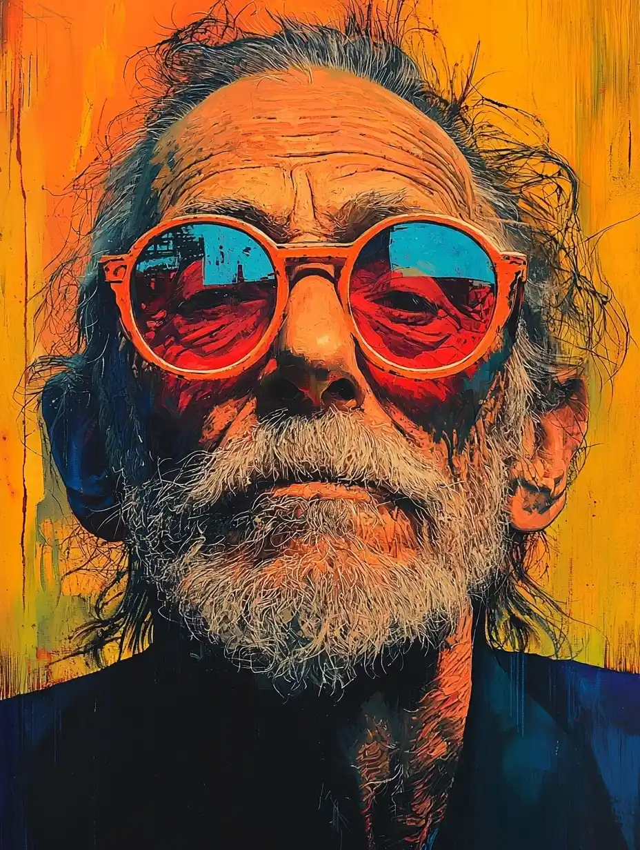 Bukowski Portrait Illustration