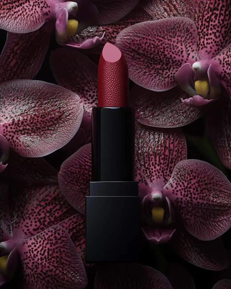 Liquid Lipstick with Orchids
