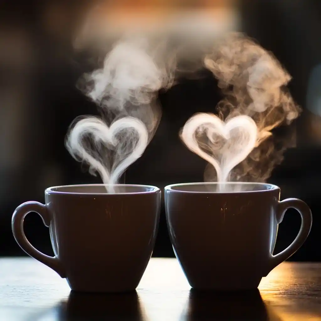 Heart-Shaped Steam Mugs