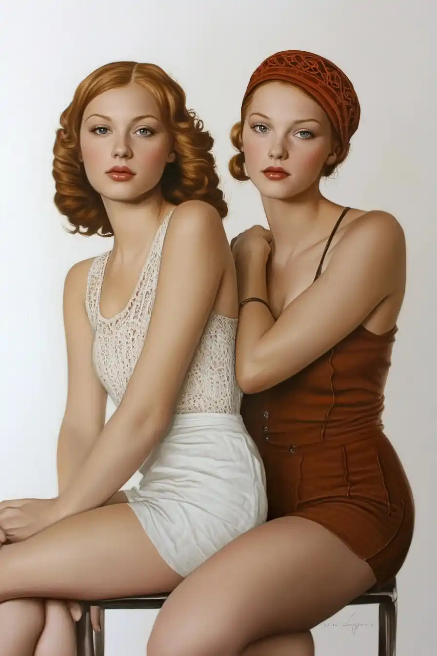 Surreal Girlfriends in 1930s Style