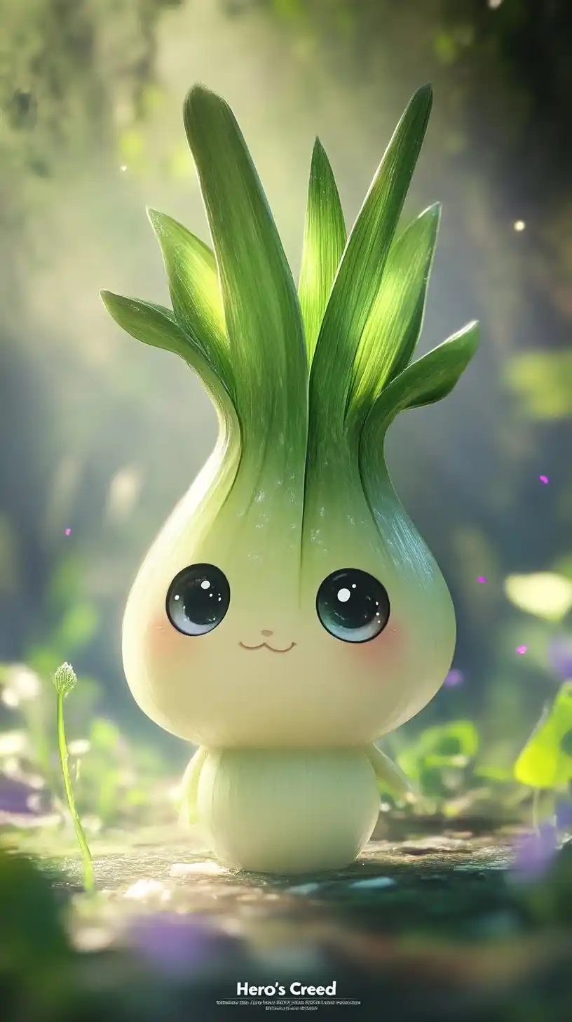Whimsical Leek Character Design