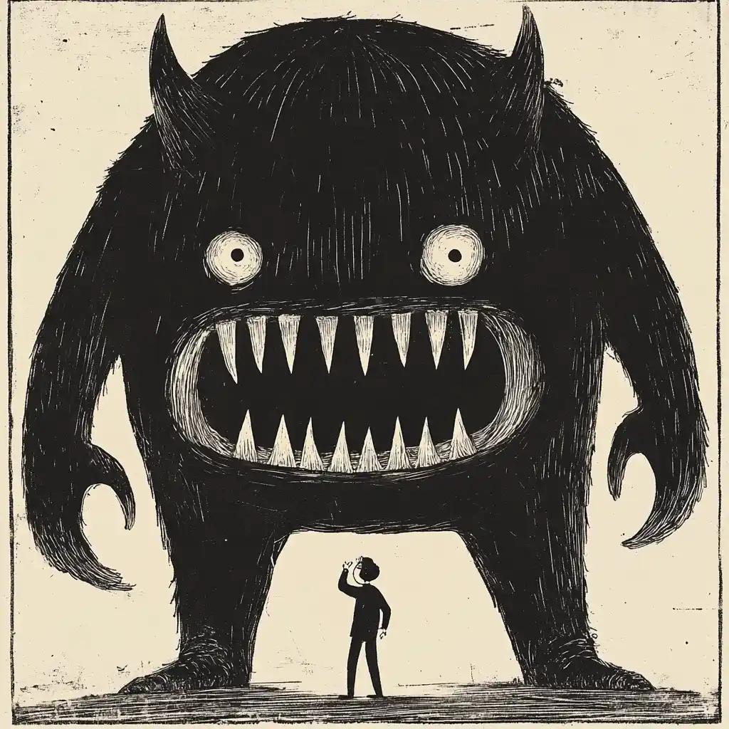 Olle Eksell Monster Illustration
