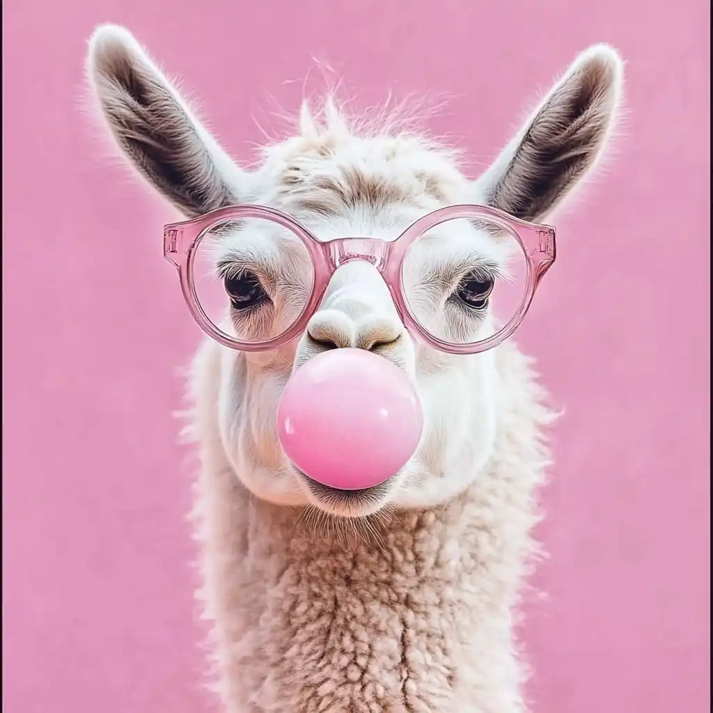 Whimsical Llama Wall Art