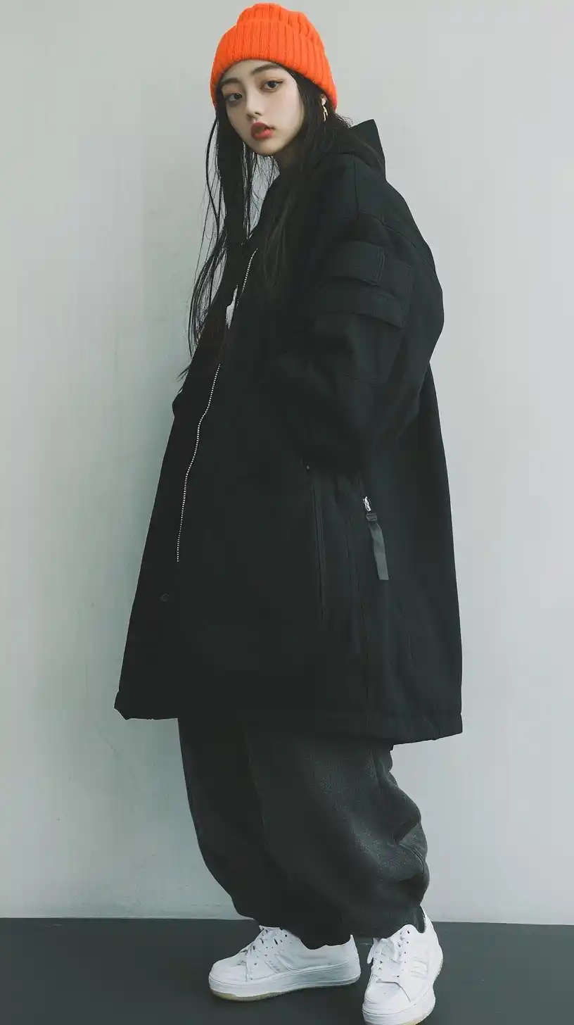 Streetwear Woman in Polaroid