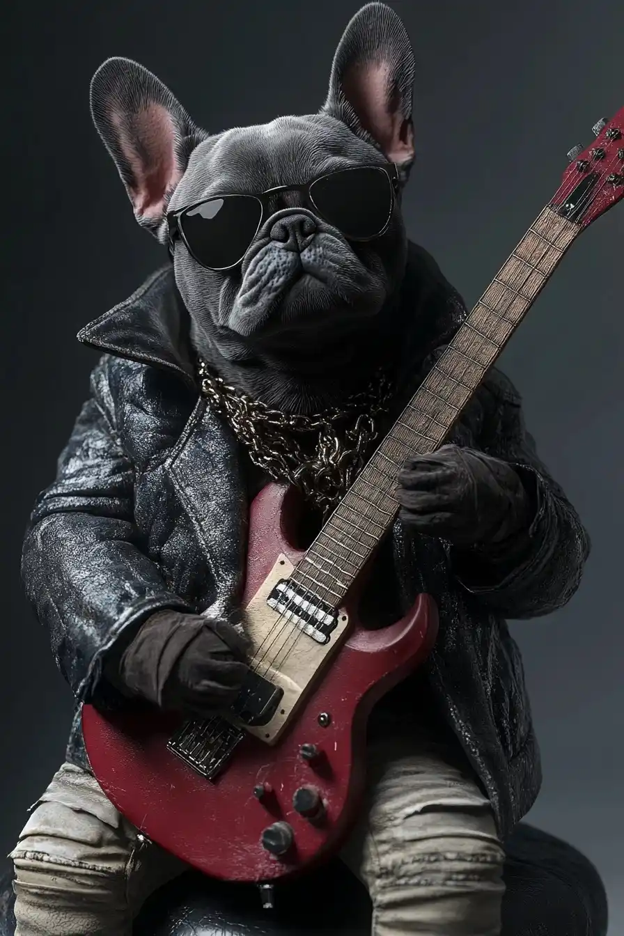 Ultra-Realistic Rocker Bulldog