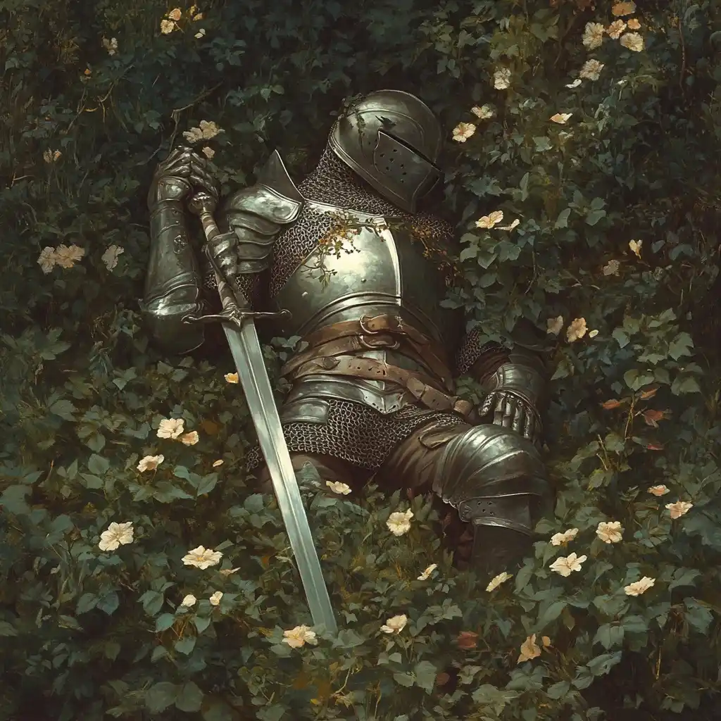 Photorealistic Knight in Ivy