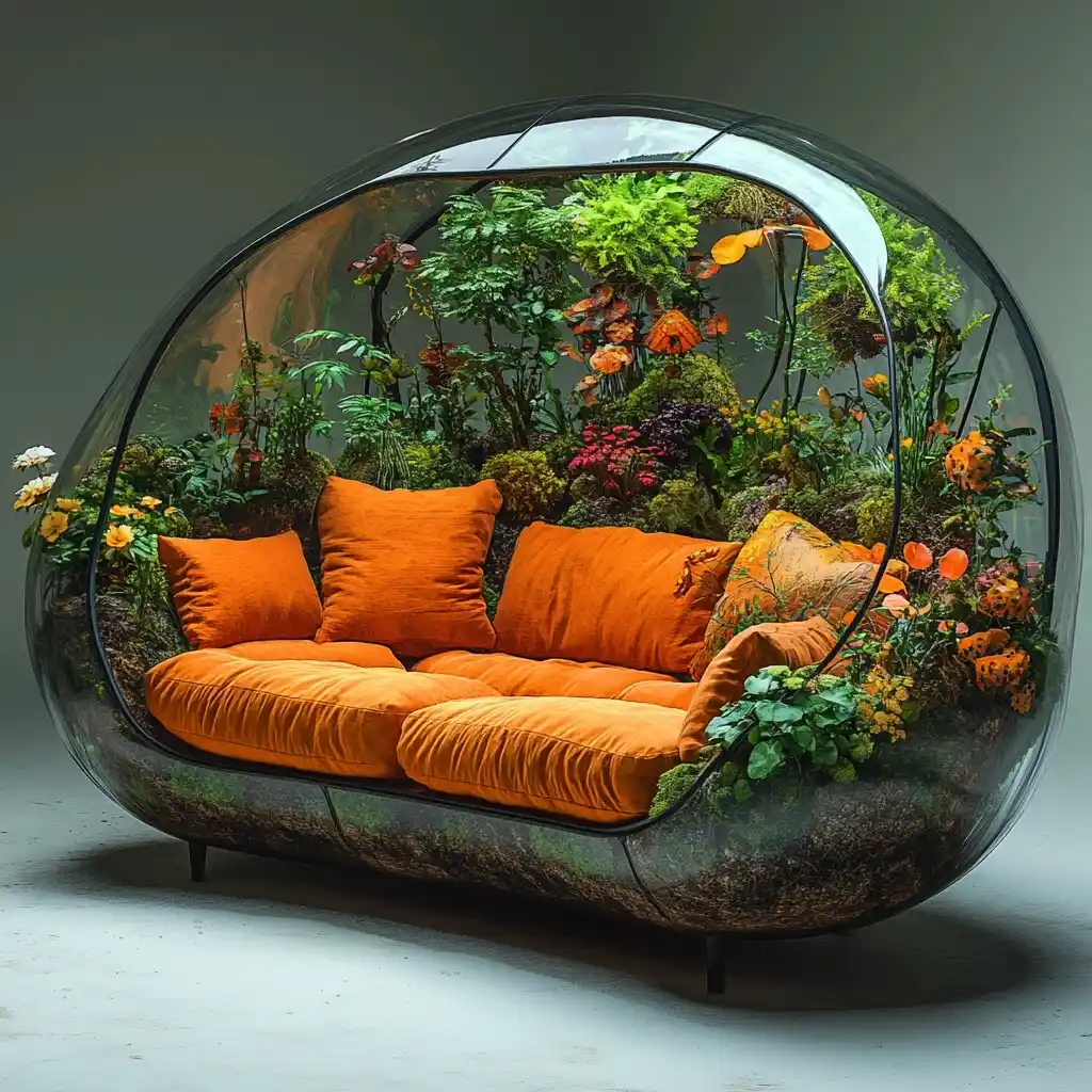 Surreal Terrarium Sofa Design