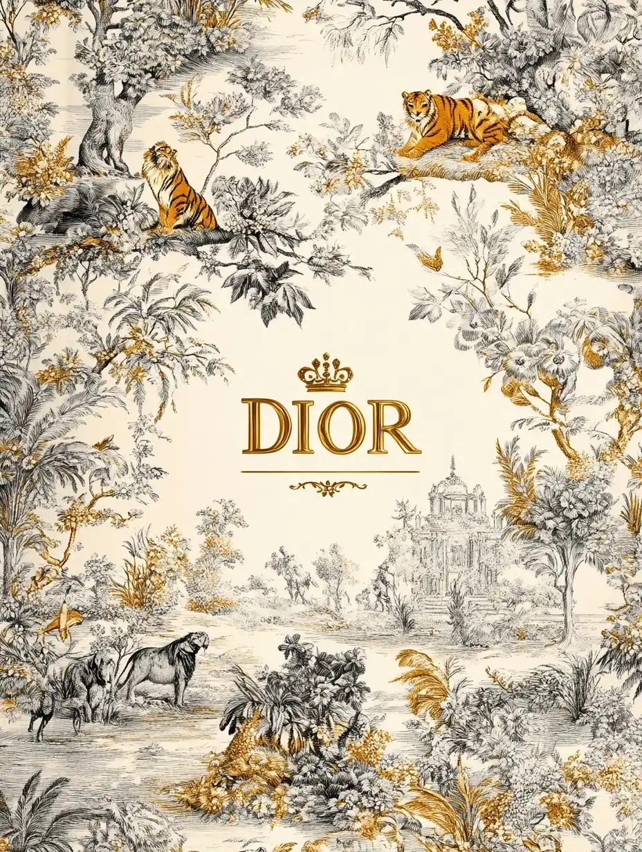 Dior-Inspired Luxury Notebook Cover