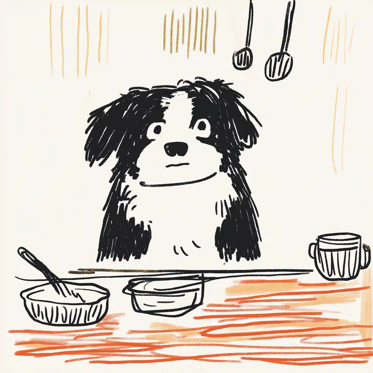 Depressed Australian Shepherd Chef