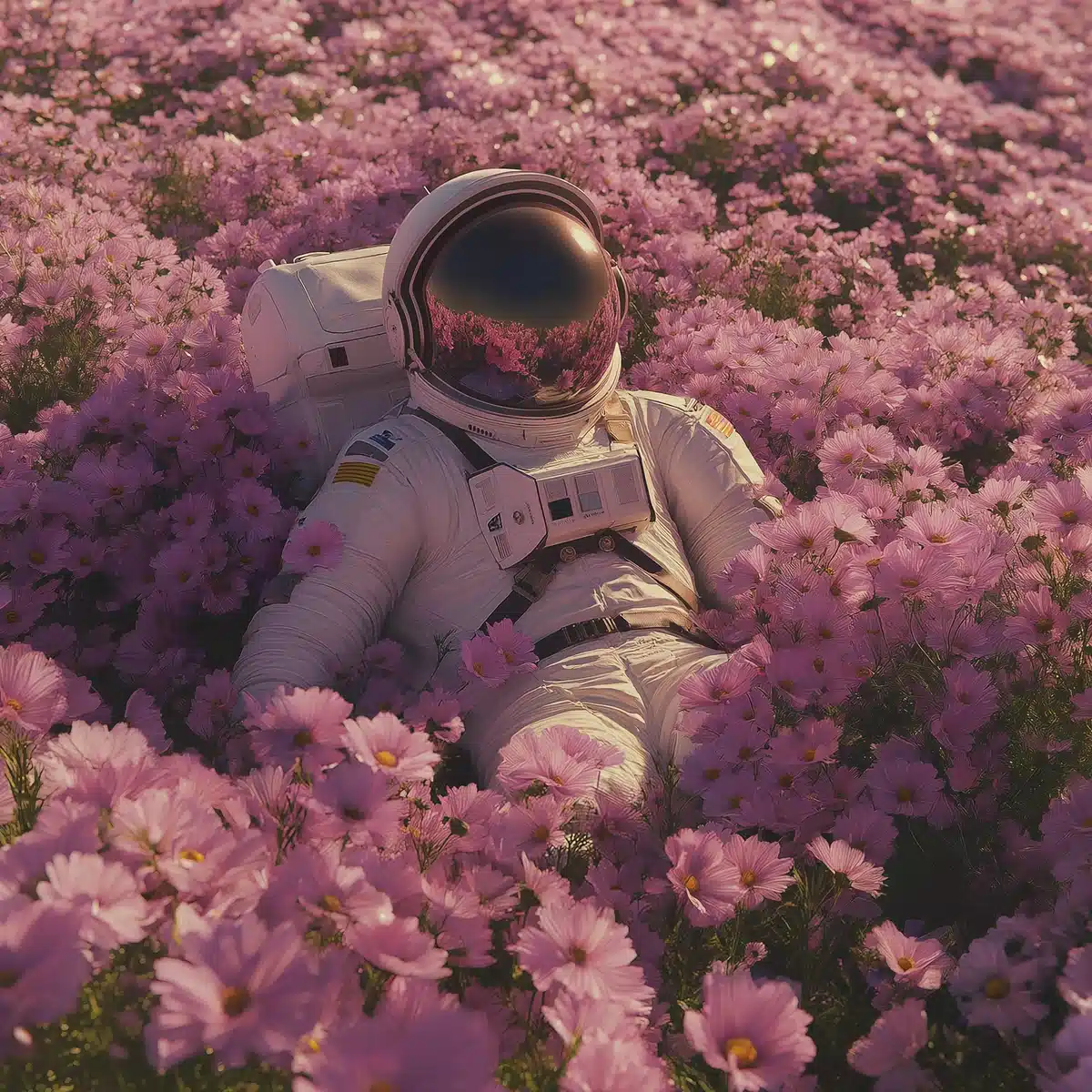 Realistic Astronaut in Cosmos