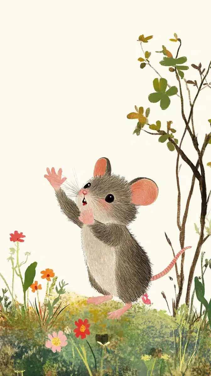 Minimalist Mouse Dance Meadow
