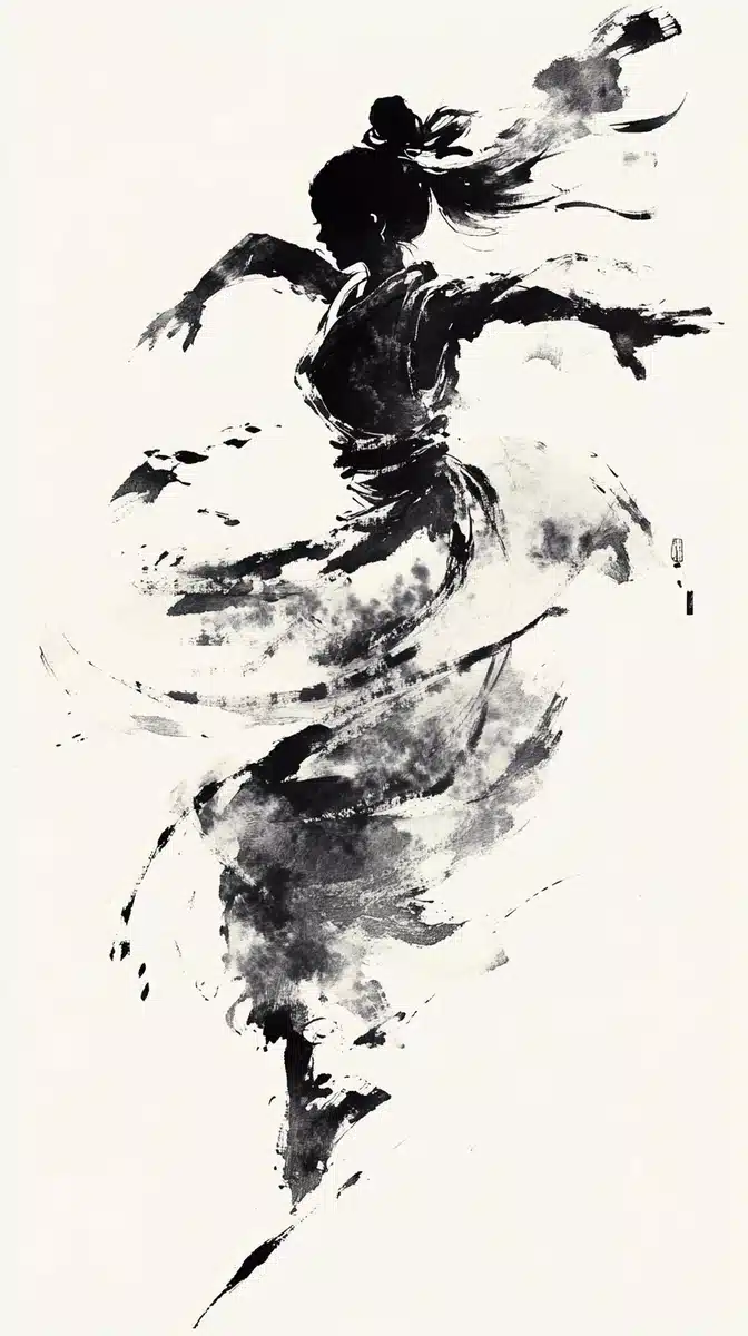 Dynamic Dancers in Ink