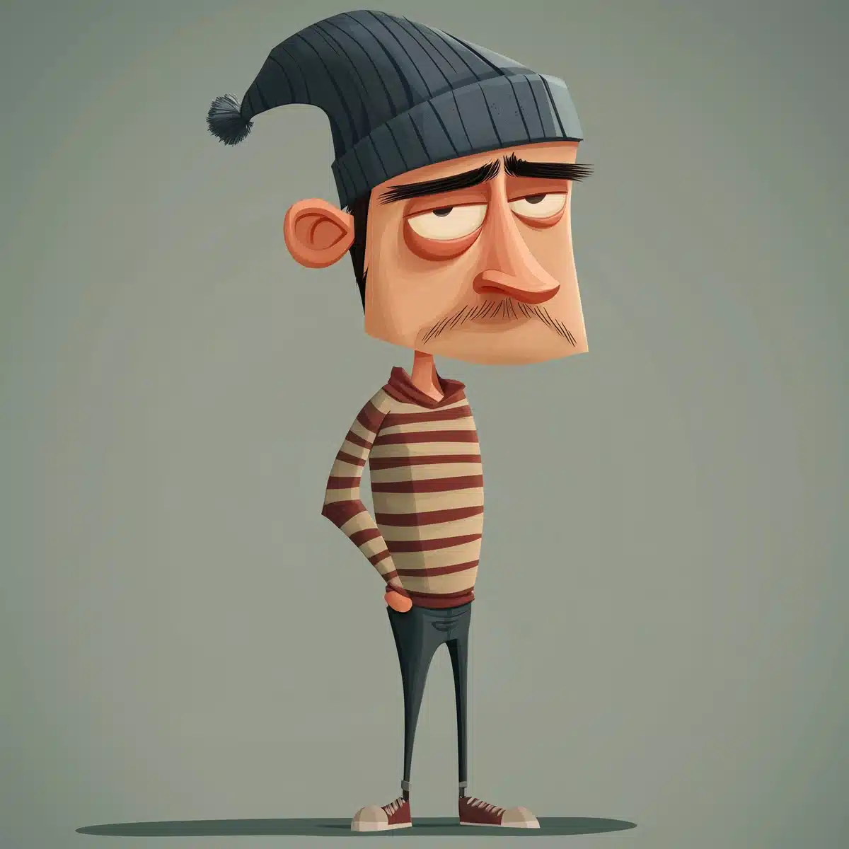 Cartoon Thief Character Design