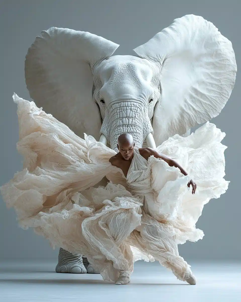 Elephant Dancer in Motion