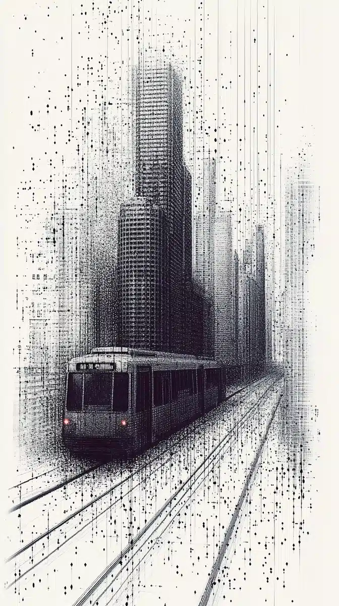 Intricate Chicago Life Digital Art