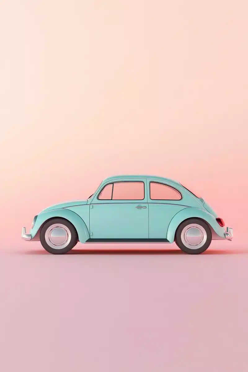 Minimalist Classic Car Render