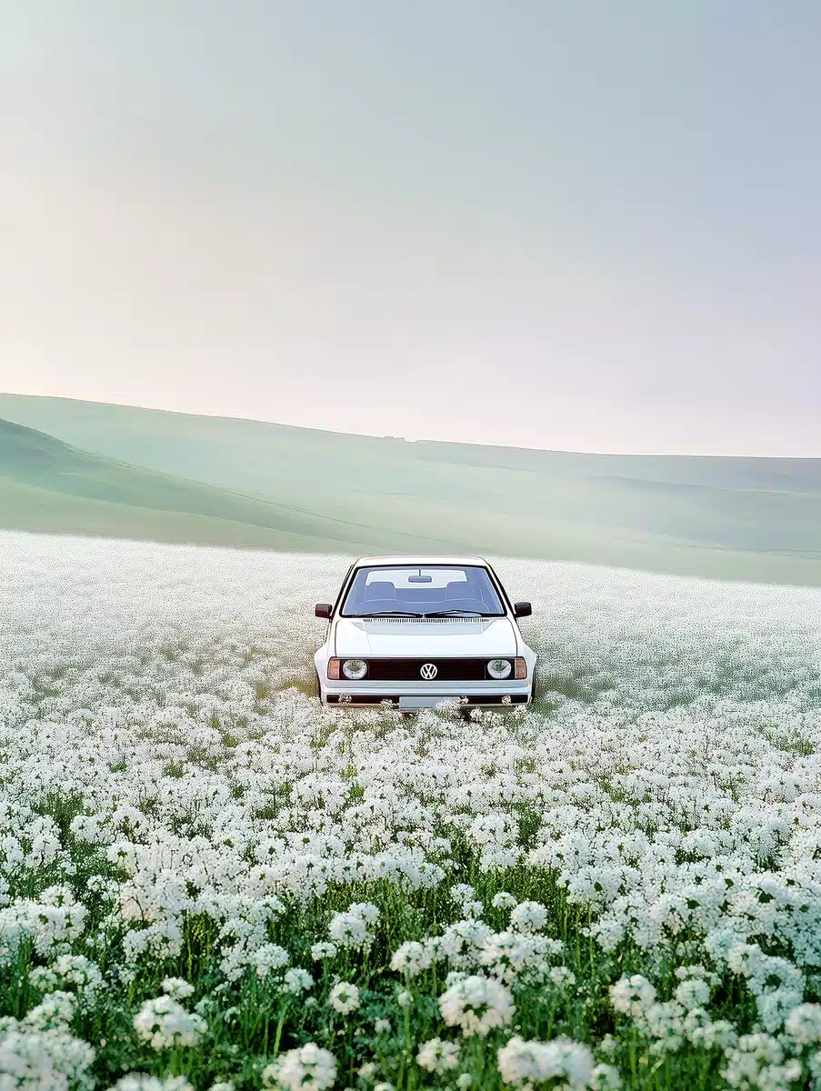 Surreal Golf GTI in Flowers