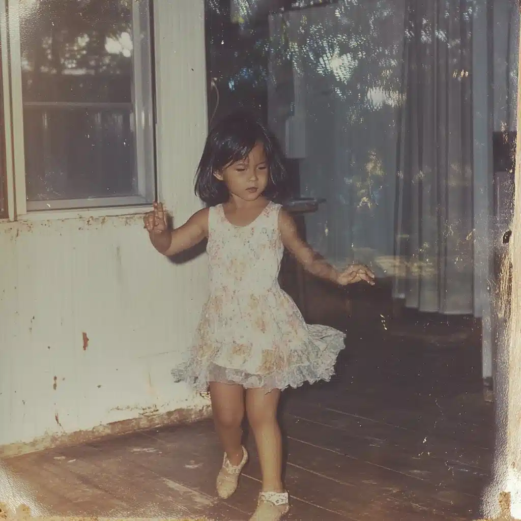 Vintage Photo of Dancing Girl