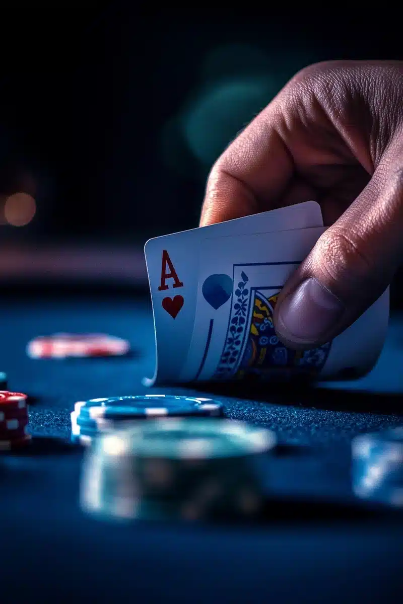 Casino Card Toss 3D Render