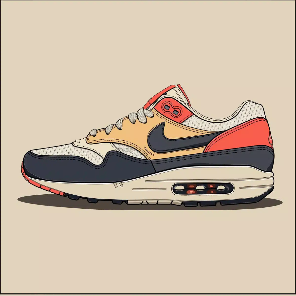 Air Max Shoe Illustration
