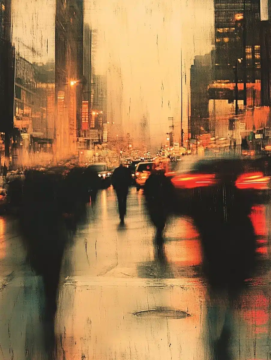 Vintage Urban Motion Blur