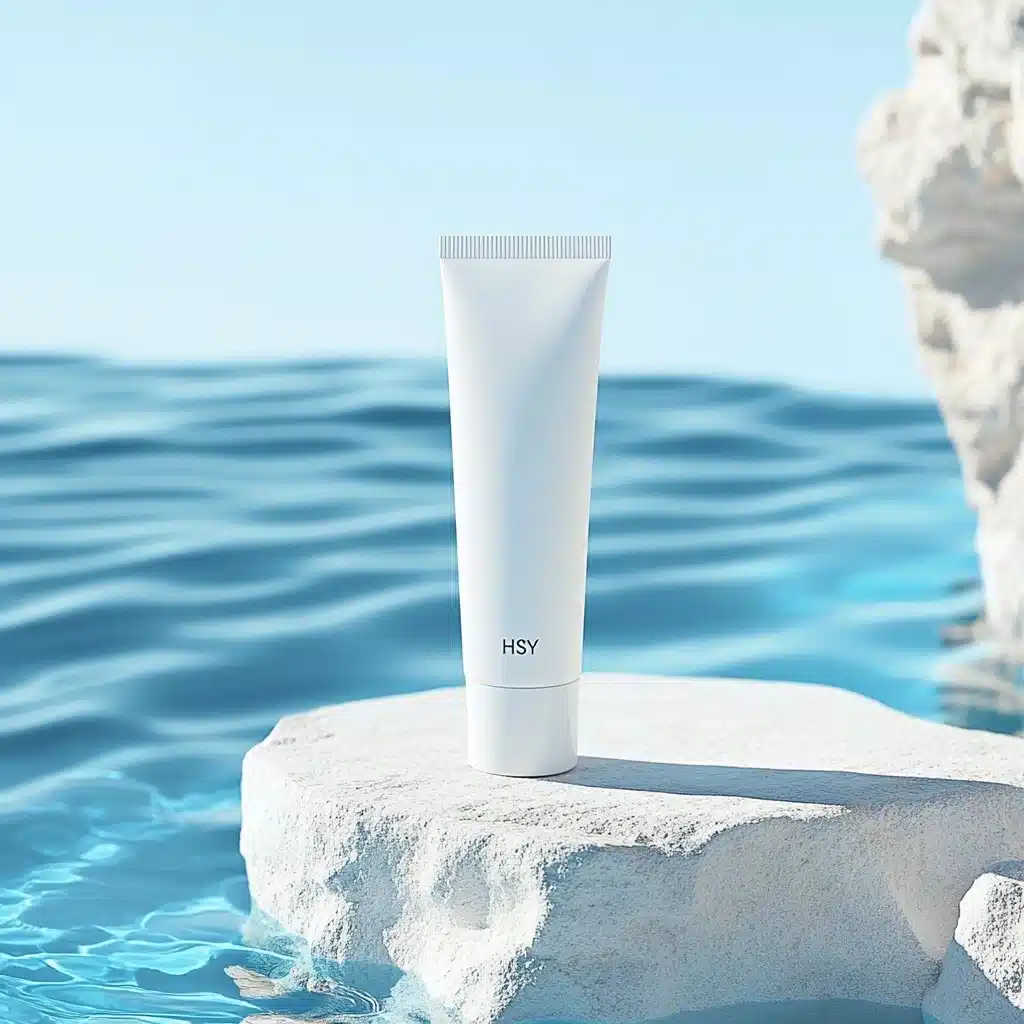 Minimalist Sun Cream Display