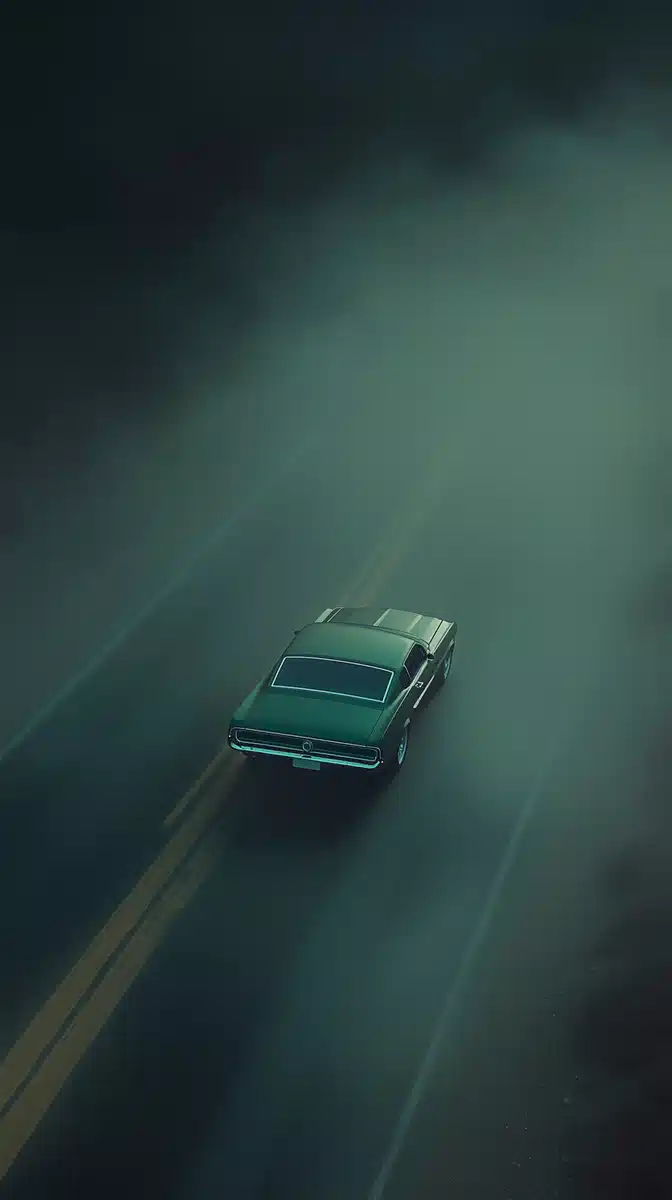 Photorealistic Mustang in Sandstorm