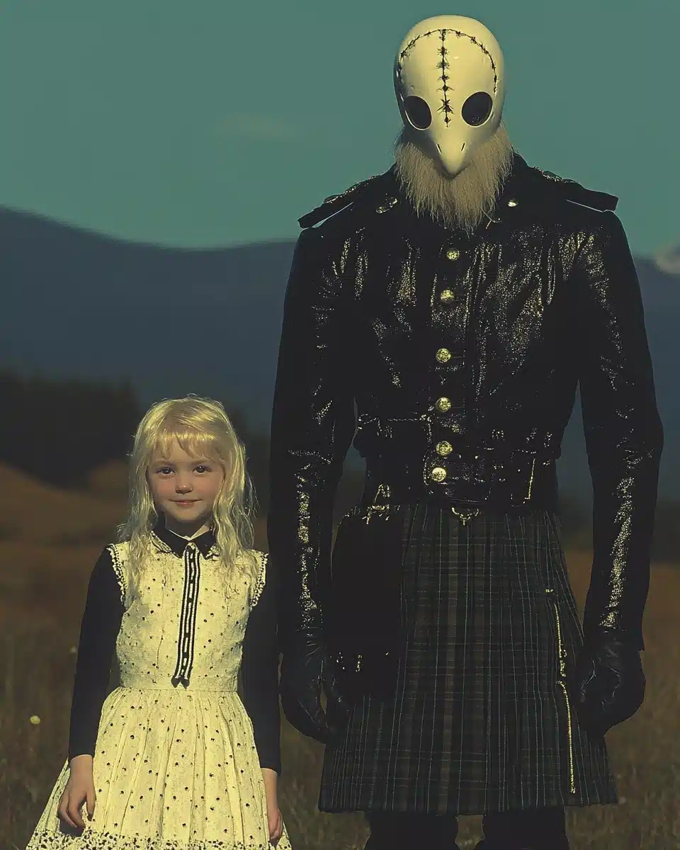 Whimsical Owl and Girl