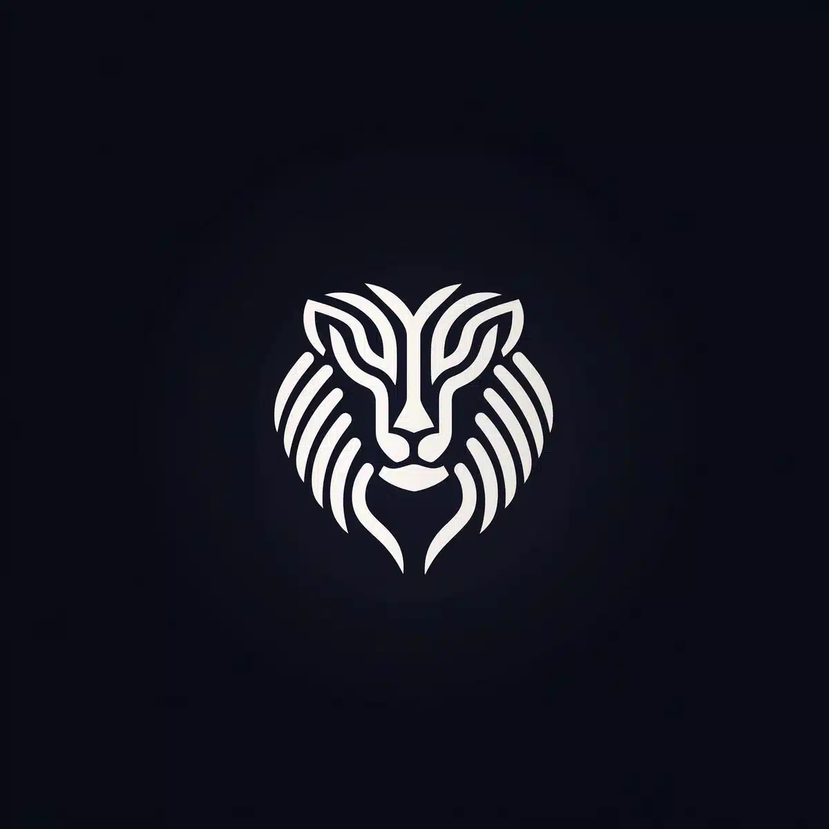 Minimalist Lion Logo Design