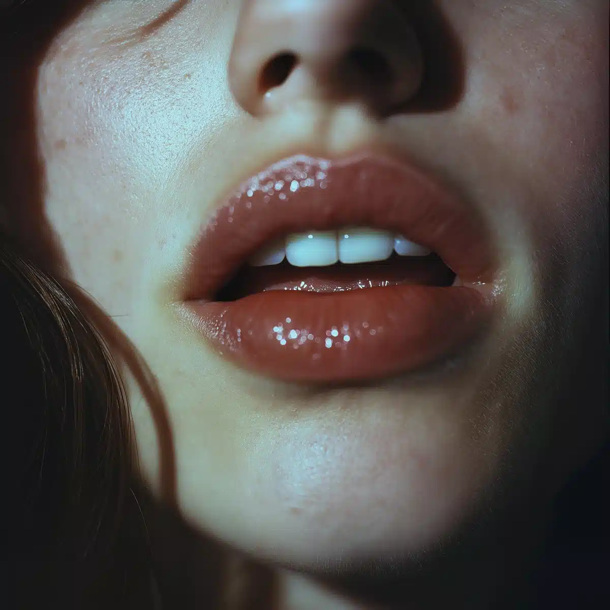 Frontal Close-Up of Lips