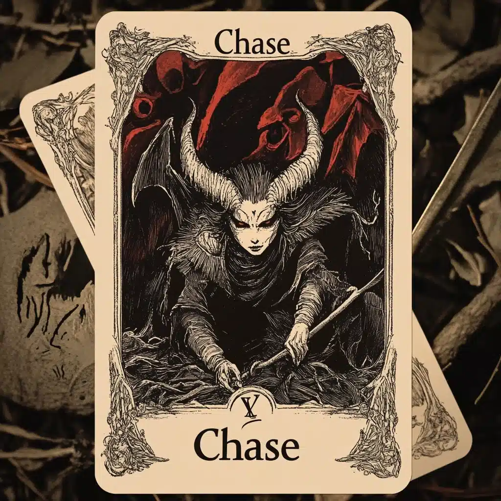 Tarot Card Chase Demon