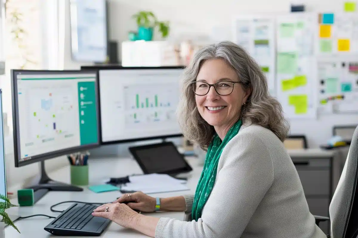 Senior Planner at Desk