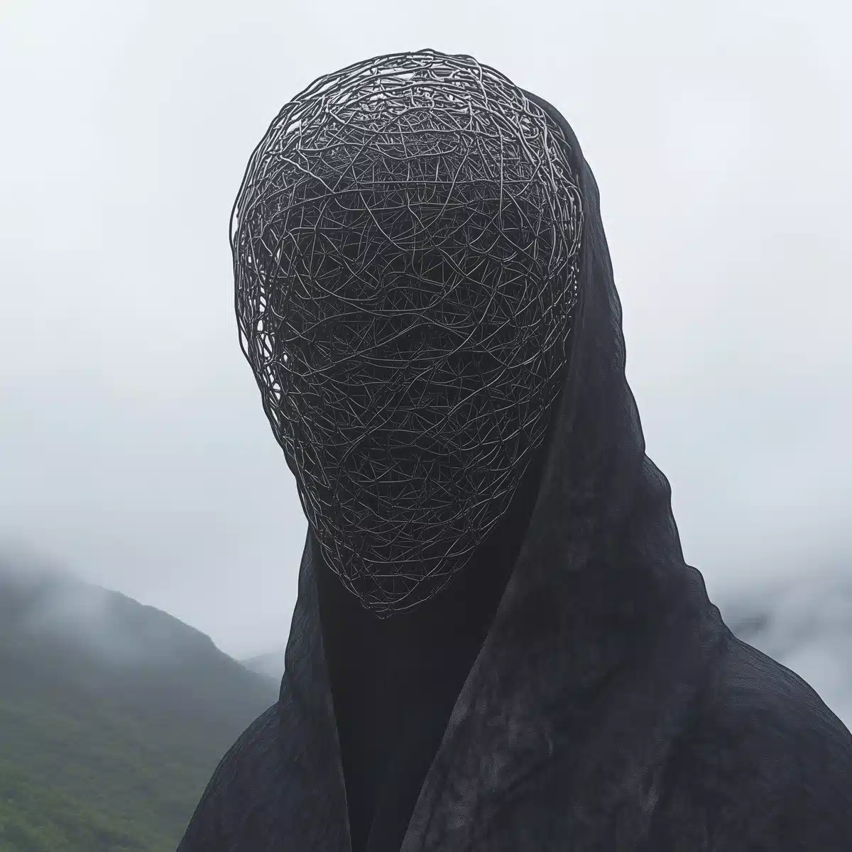 Mysterious Figure in Fog