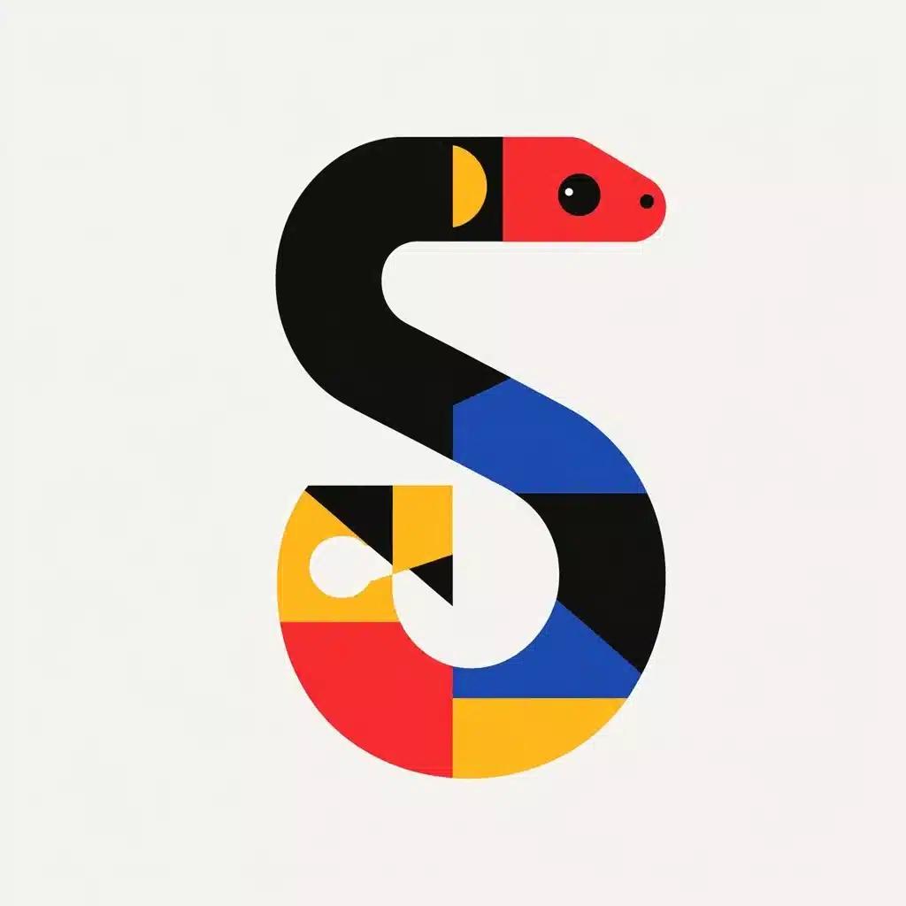 Vector Snake in Bold Style