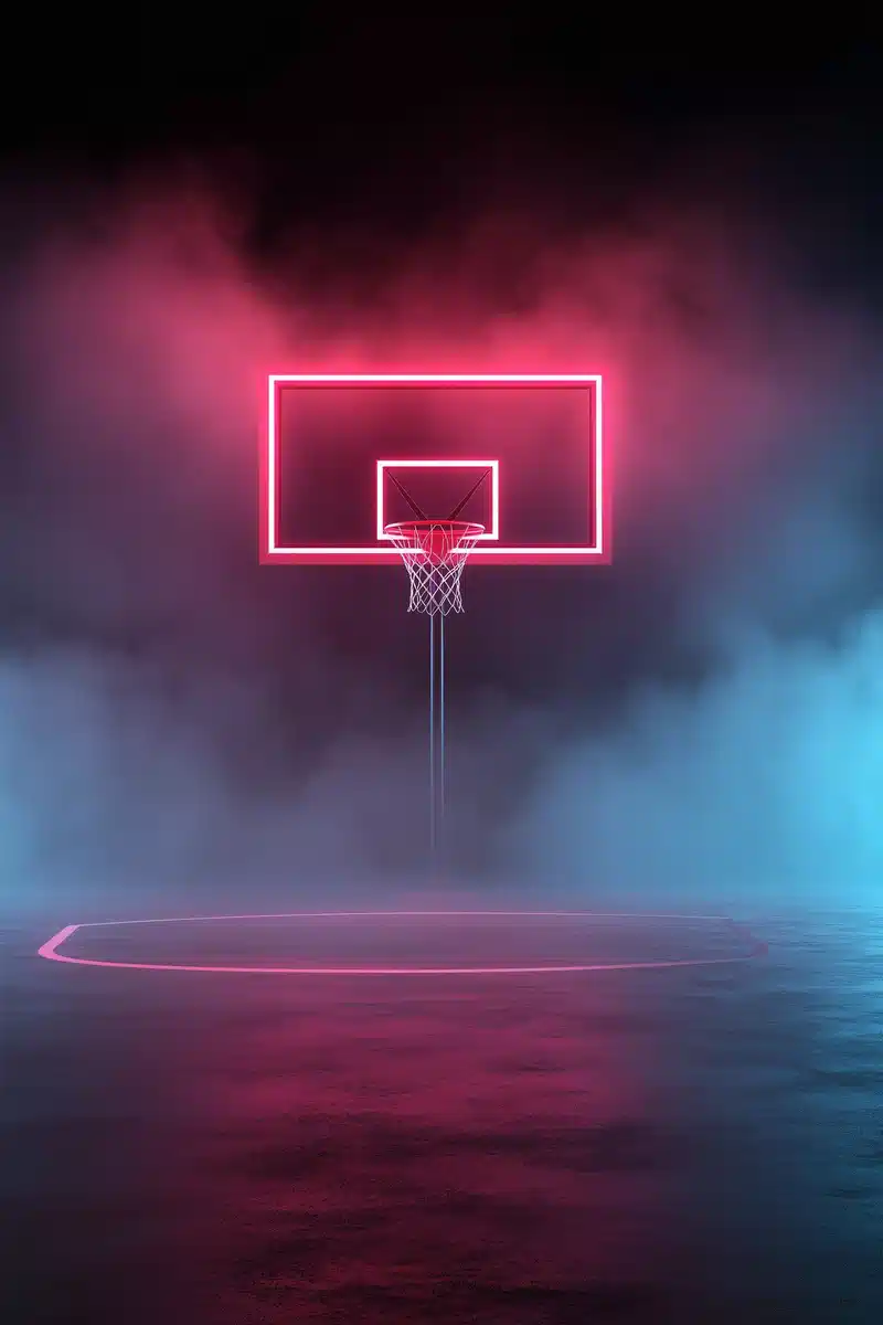 Dynamic Basketball Team Background