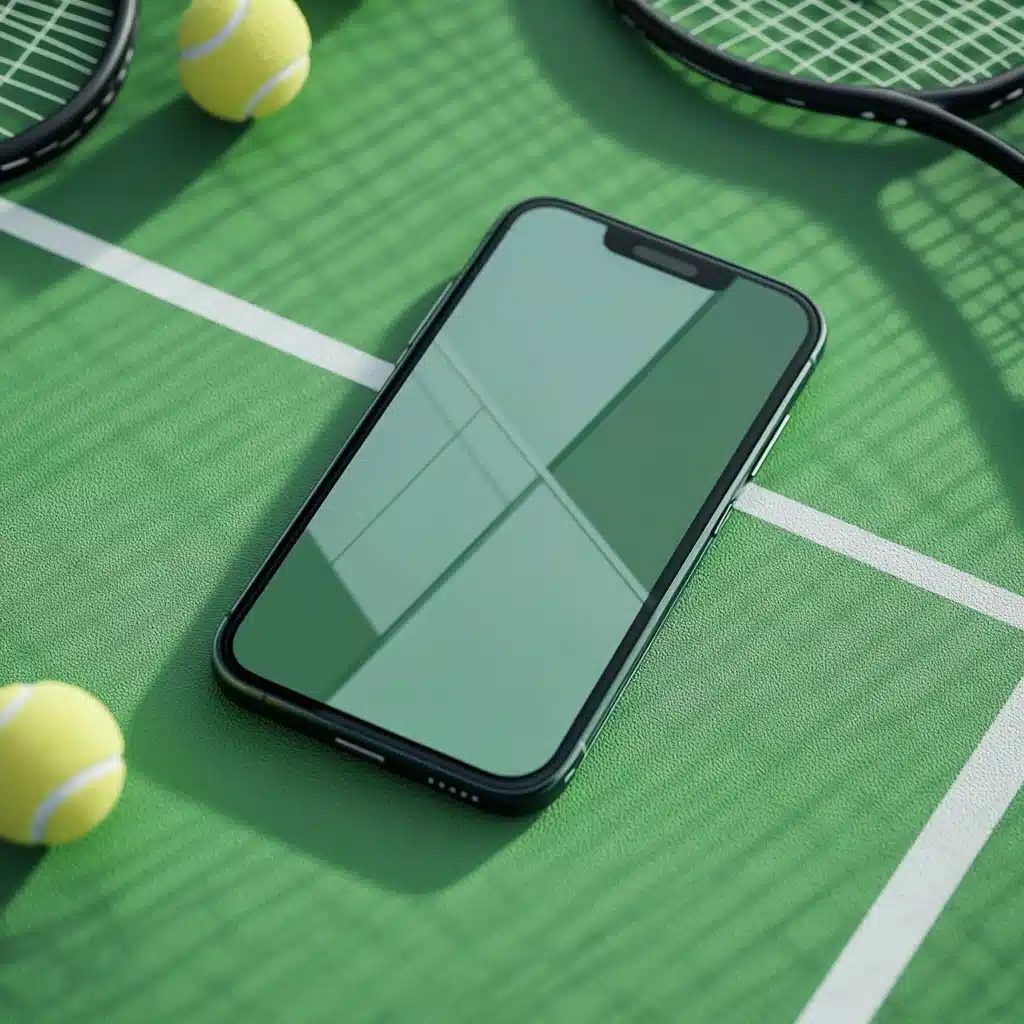 iPhone 16 on Tennis Court
