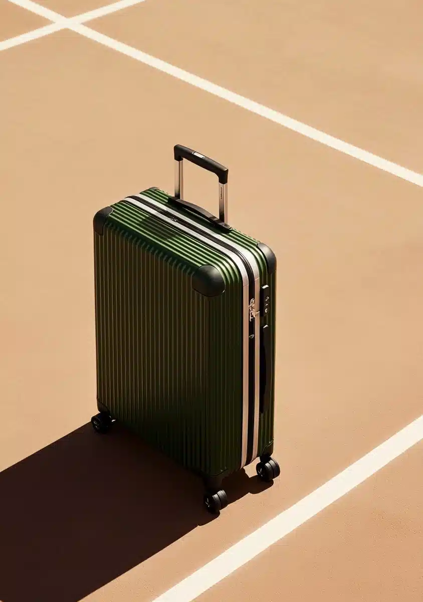 Modern Aluminum Luggage Composition