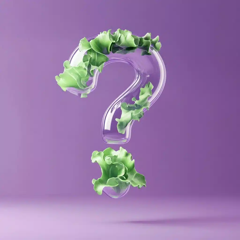 3D Glass Question Mark Display