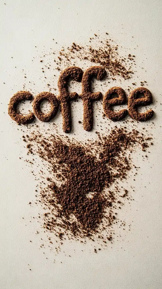 Coffee Grounds Typography