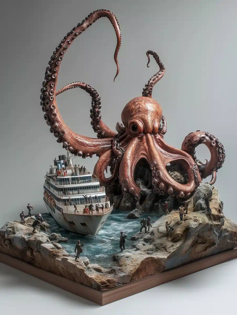 Octopus Attack Model Scene