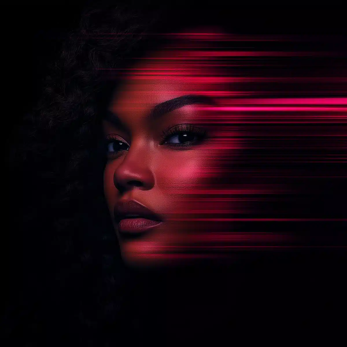 Hyper-Realistic Black Woman Aura