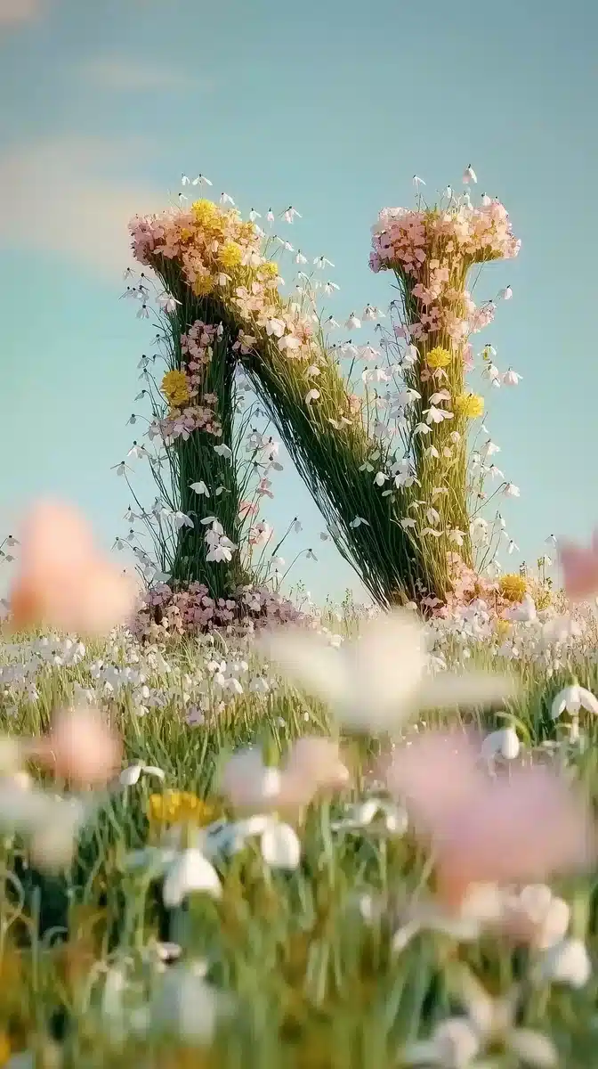 Grass Letters N and L