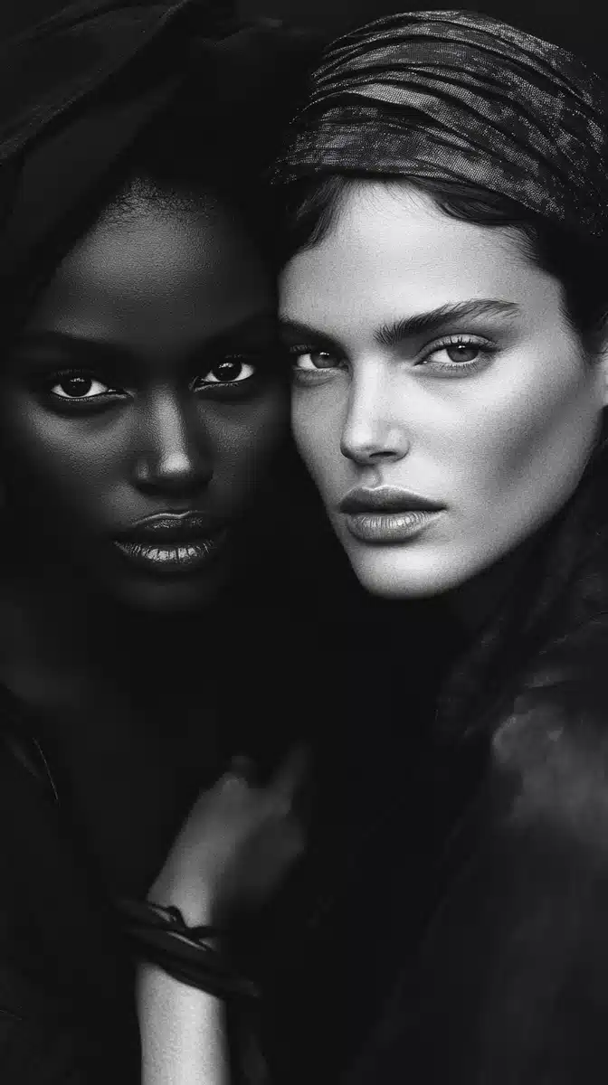 Diverse Supermodels Group Portrait